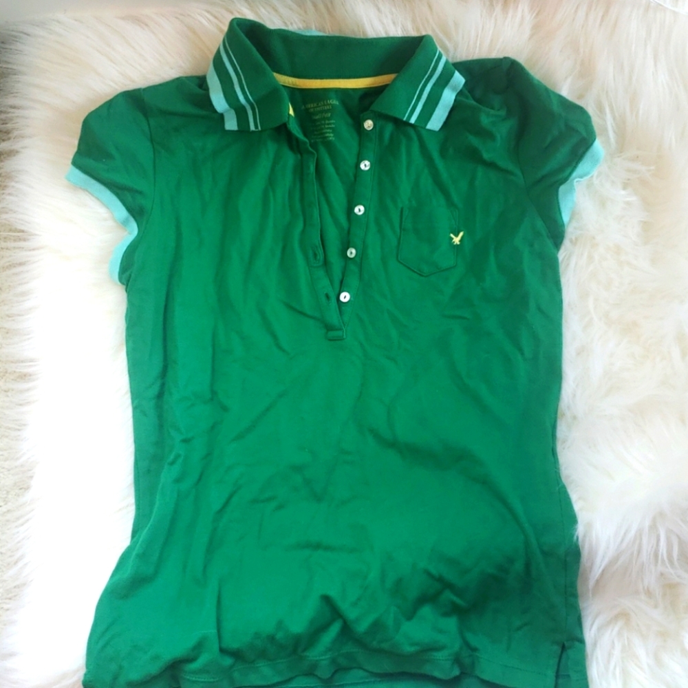 Green Abercrombie and Fitch Polo
